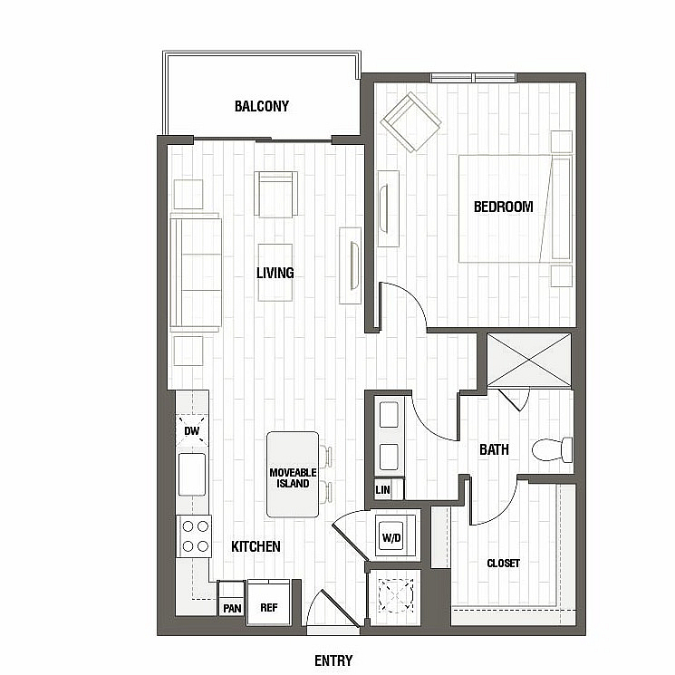 Floor plan layout diagram for A1.WF