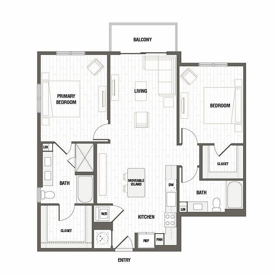 Floor plan layout diagram for B2.WF