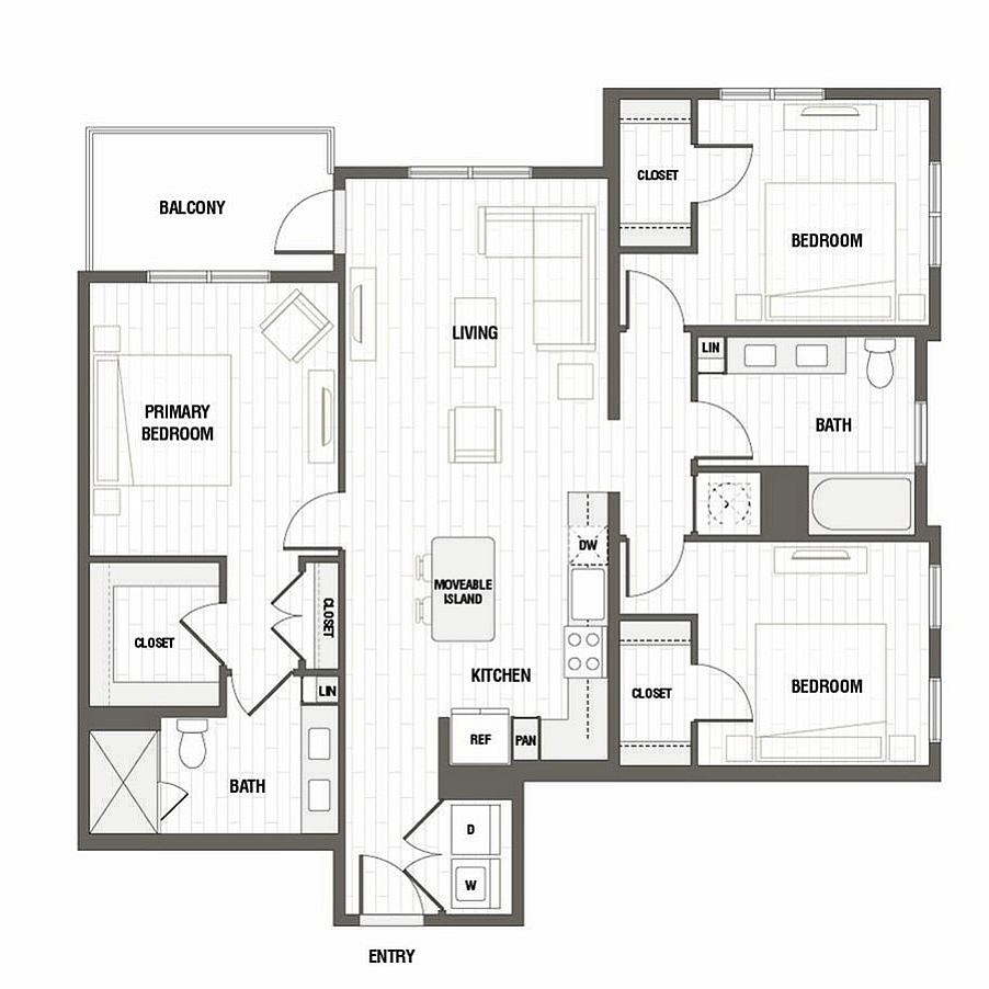 Floor plan layout diagram for C1.WF