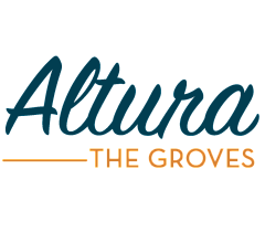 Elegant logo of Altura The Groves with modern typography.