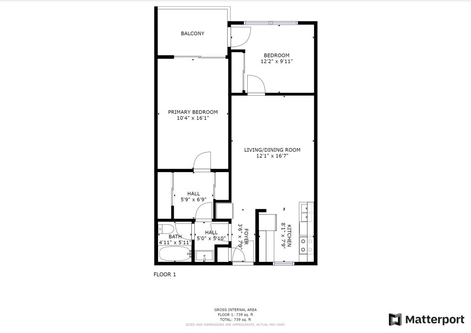 2X1 2 Bed Apartment The Current 340