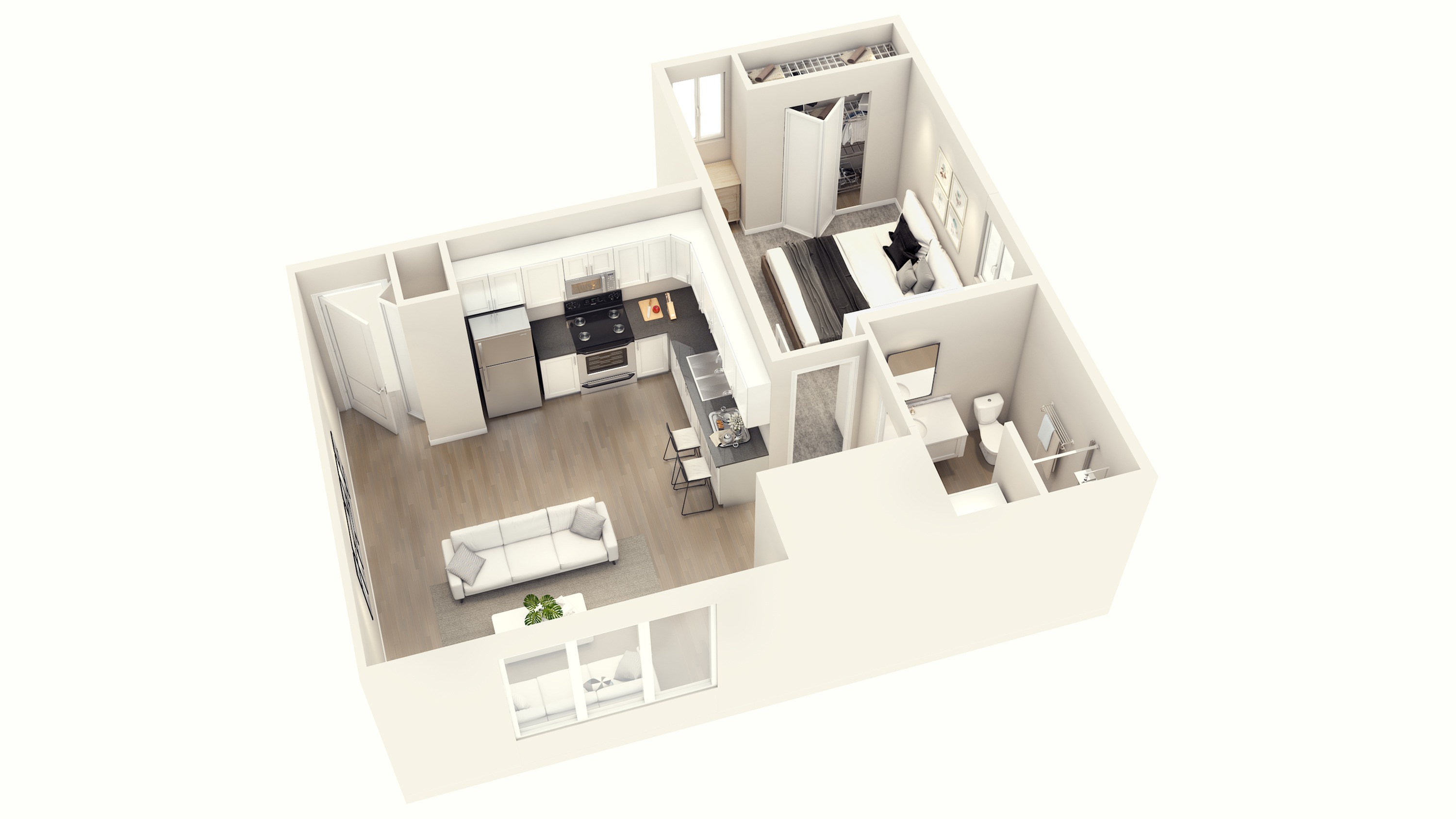 C 1 Bed Apartment Piper Lakes Apartment Homes