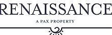 Elegant logo design for Renaissance, a Pax Property, featuring a classic serif font and decorative flourish.