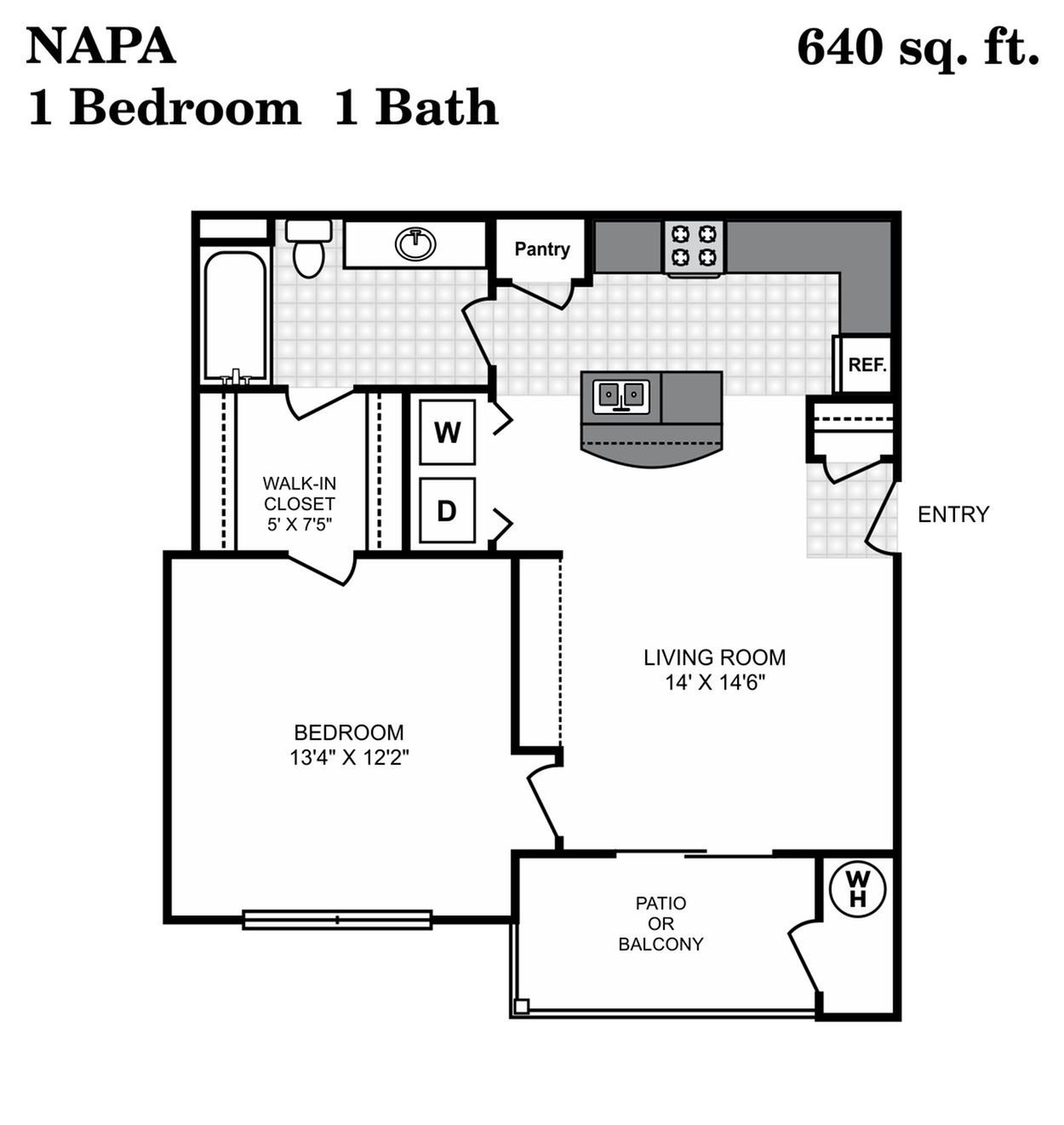 A1 Napa 1 Bed Apartment Vineyard Hills Apartments