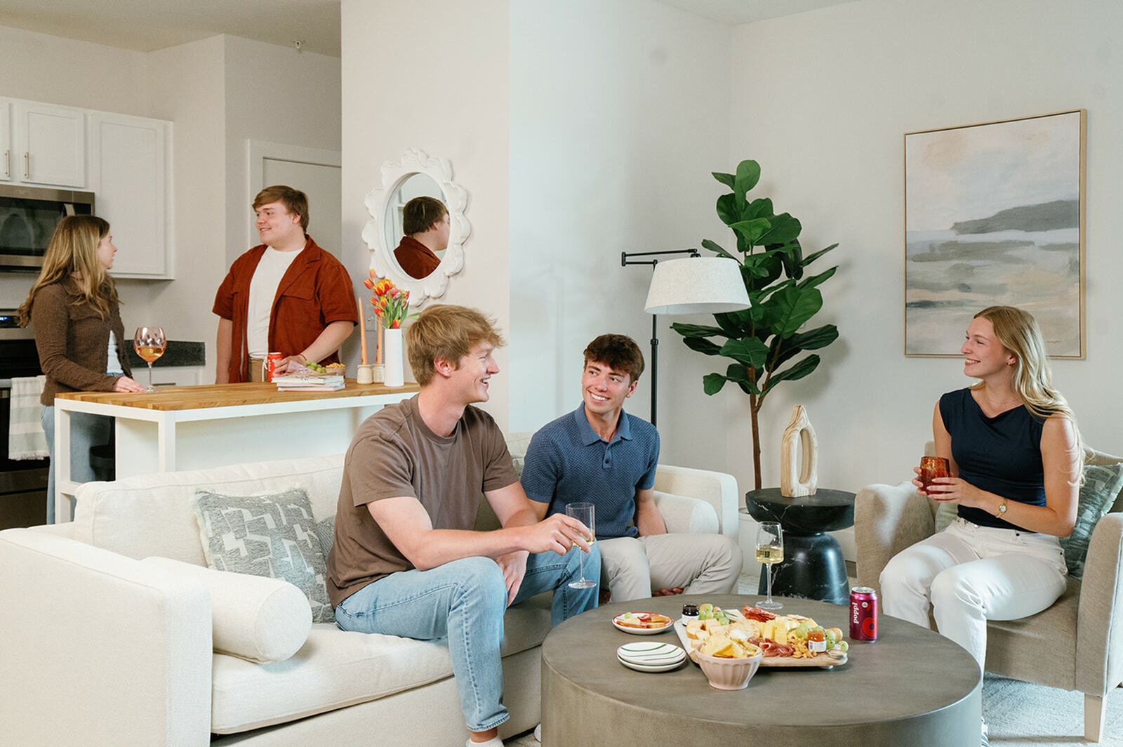 Modern apartment interior at The Ave in Clintonville