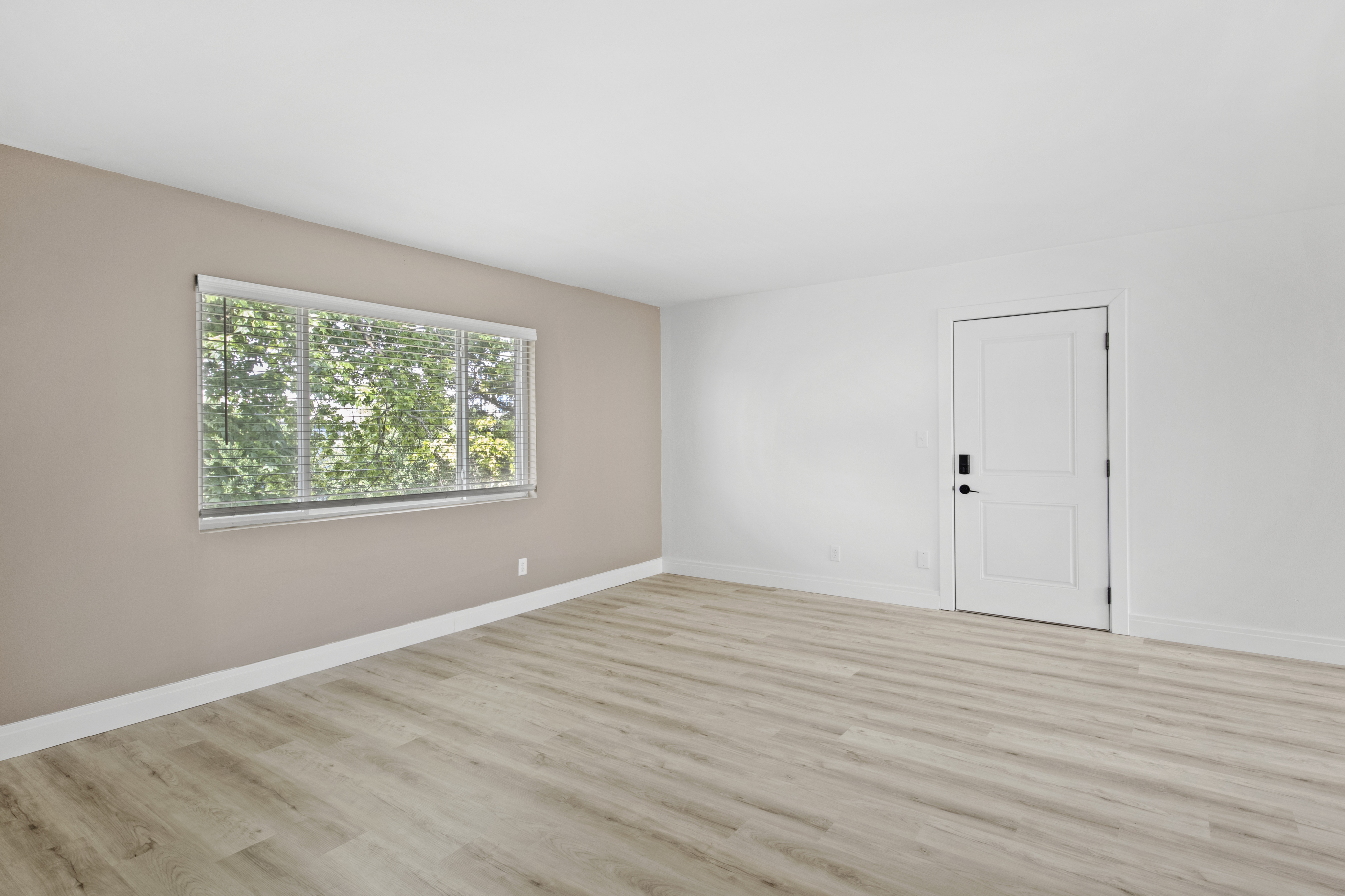 Spacious living area with natural light