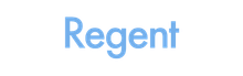 Sleek Regent logo in a modern font, representing innovation and elegance.