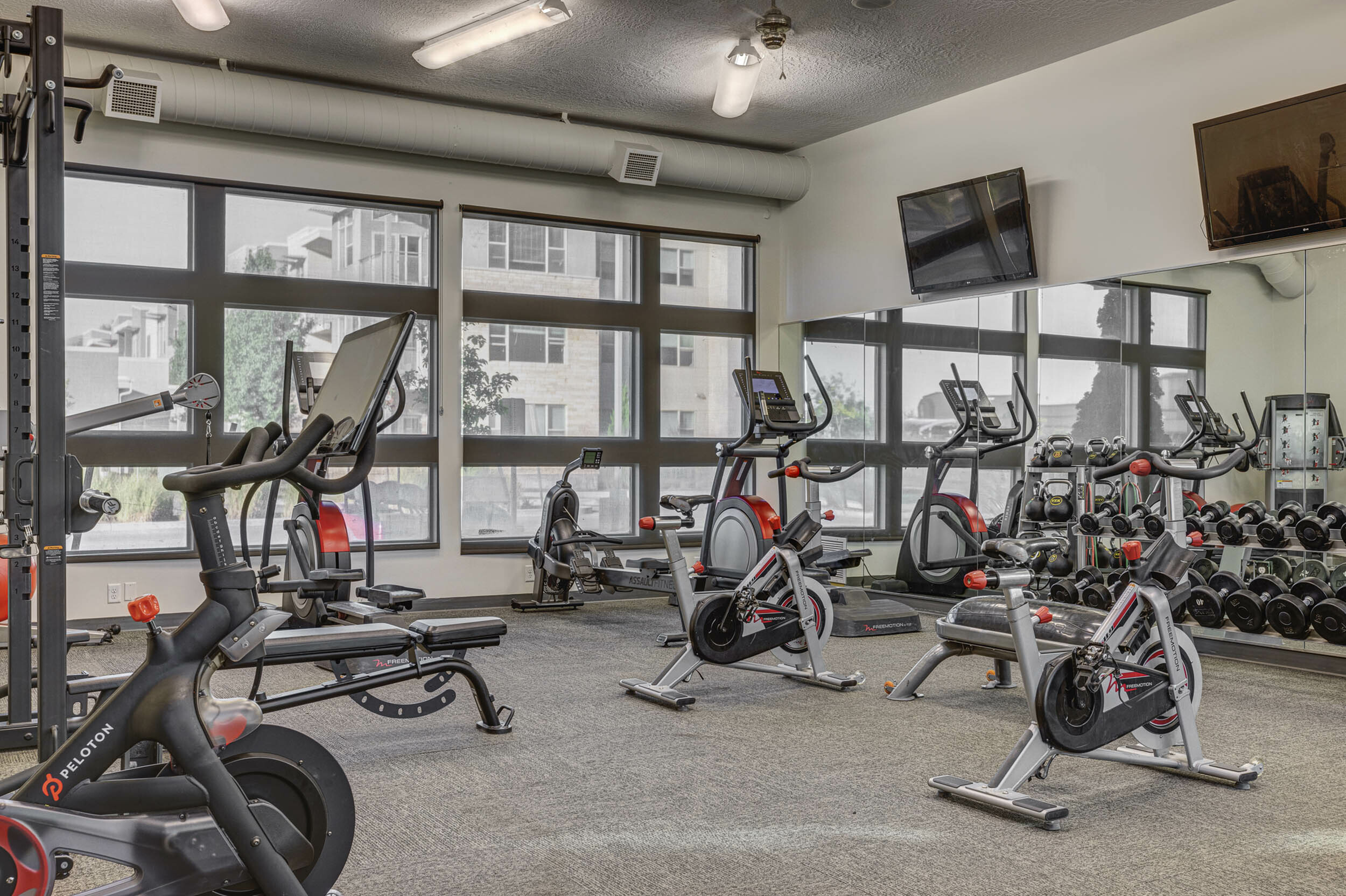 Fitness Center at Eaglewood Lofts Apartments