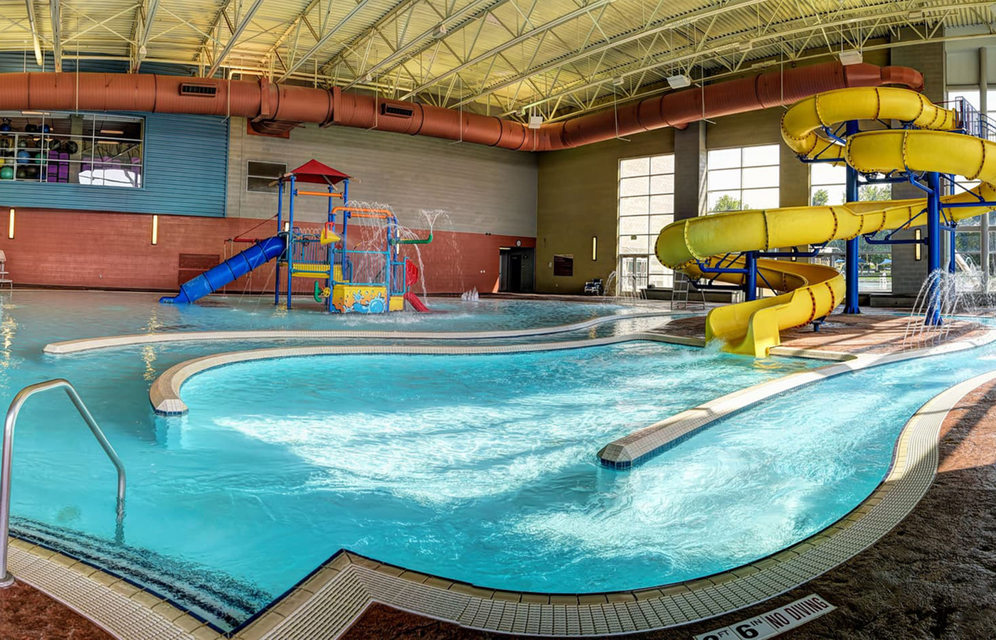 Indoor pool and recreation area at South Davis Recreation Center near North Salt Lake.