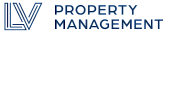 LV Property Management logo in bold navy blue font with a sleek design.