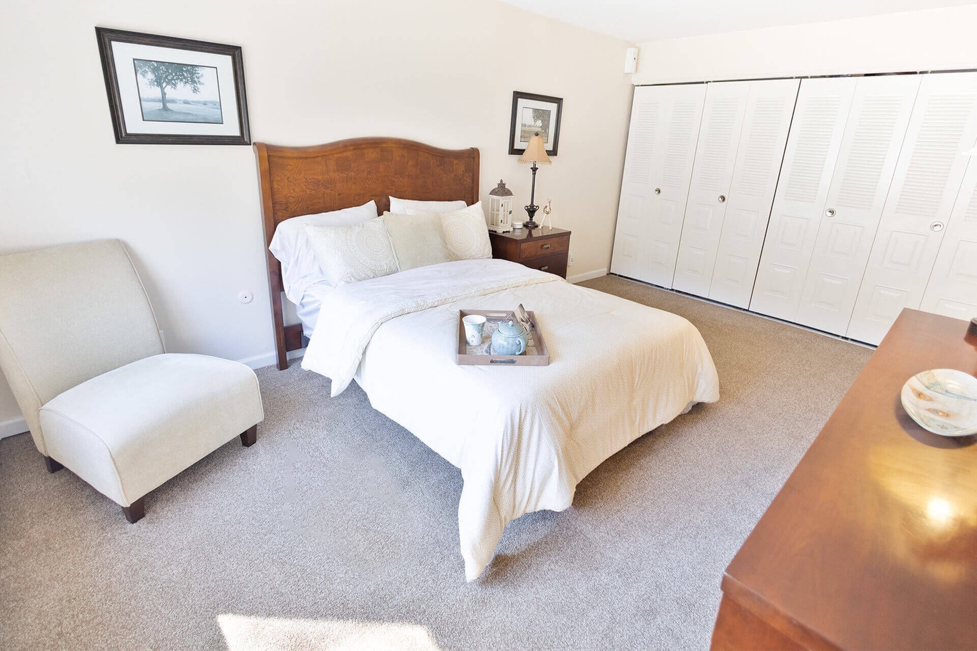 Arbor Lane model unit bedroom