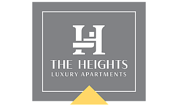 Elegant logo design for The Heights Luxury Apartments with a modern and sophisticated aesthetic.