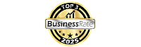 BusinessRate black and gold logo