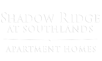 Elegant Shadow Ridge at Southlands Apartment Homes logo in bold typography, striking design for a premium living experience.
