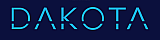 Elegant logo featuring an intricate white tree design above the word 'DAKOTA' set against a deep blue background.
