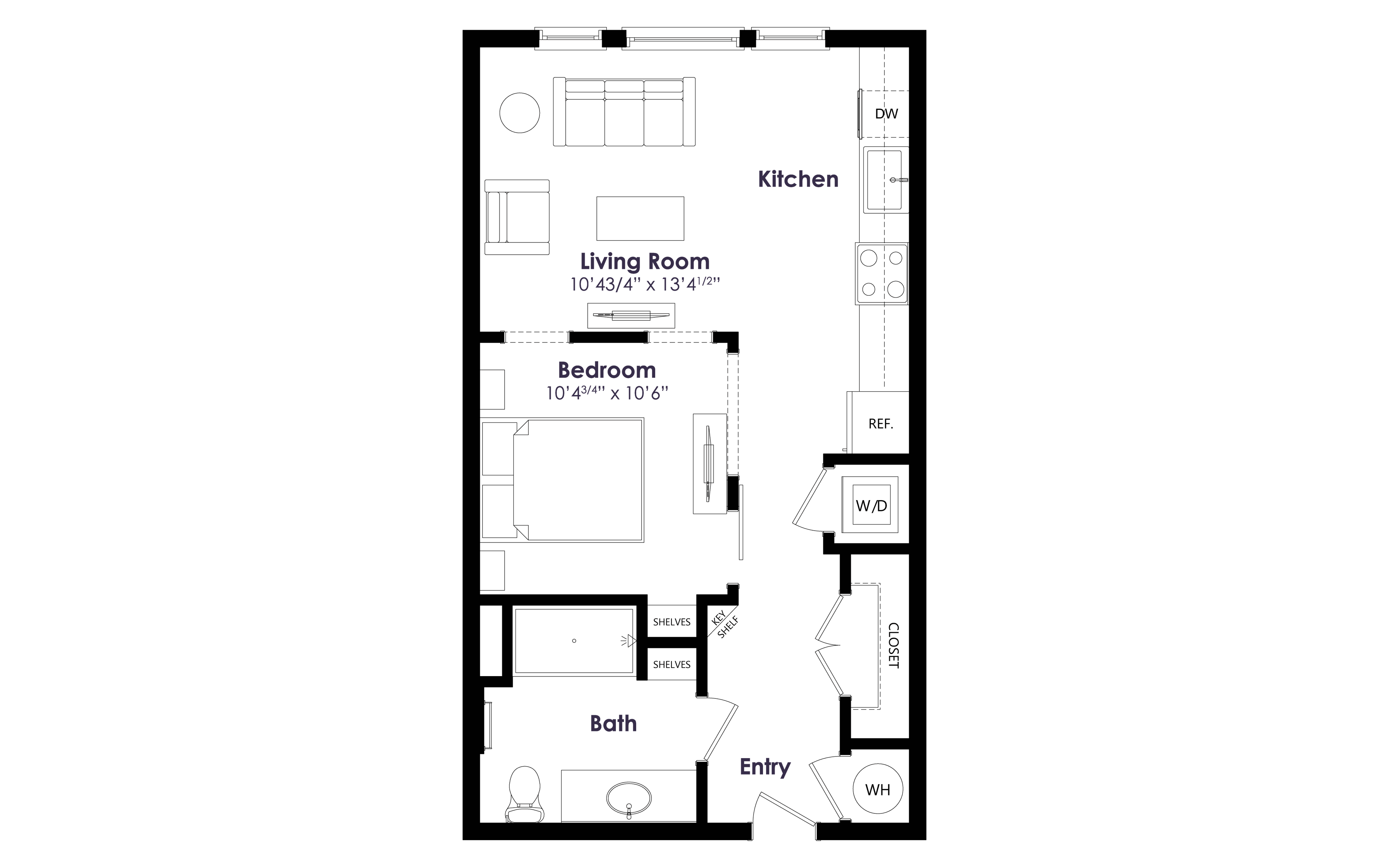 Floor plan layout diagram for S2