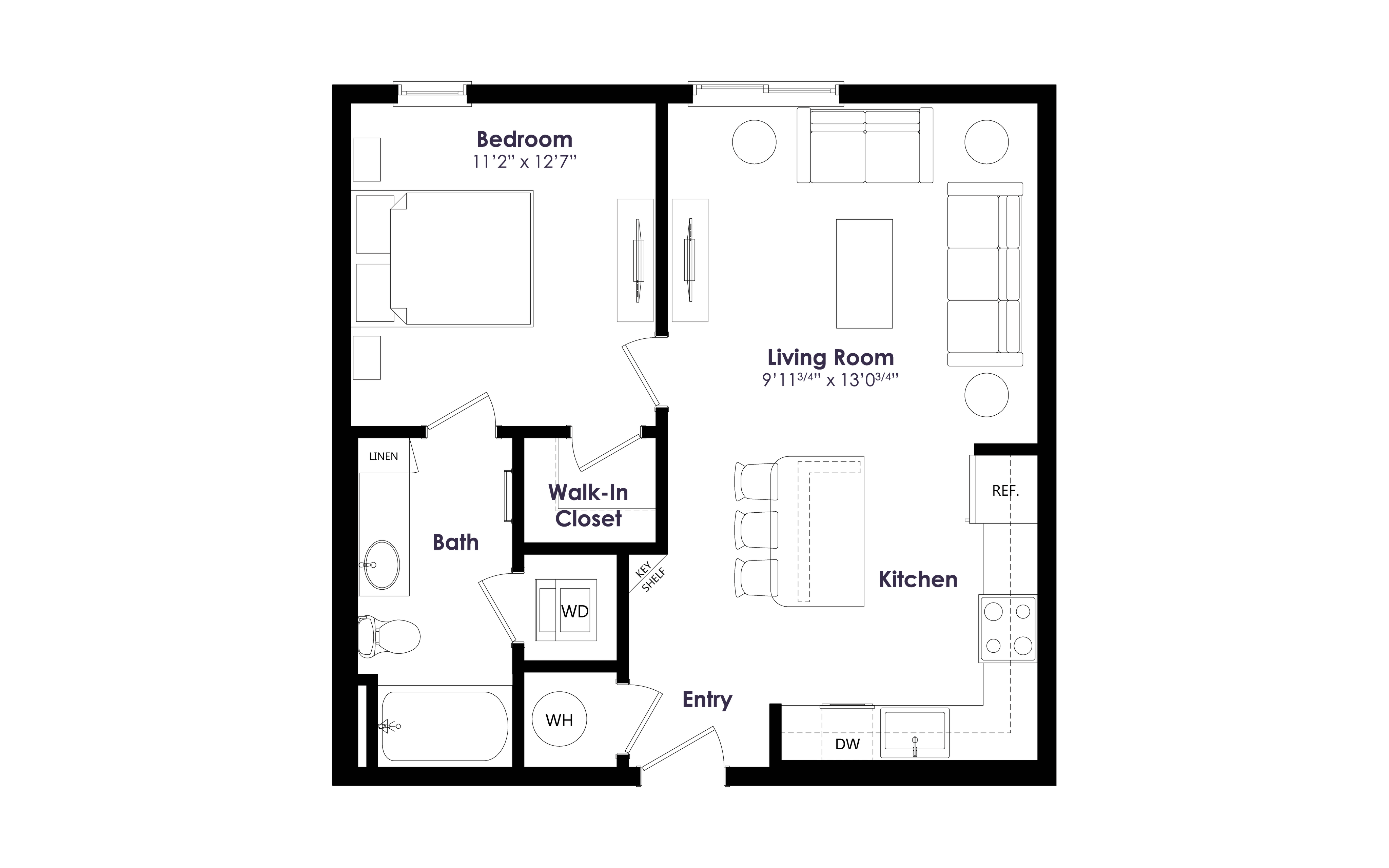 Floor plan layout diagram for S3