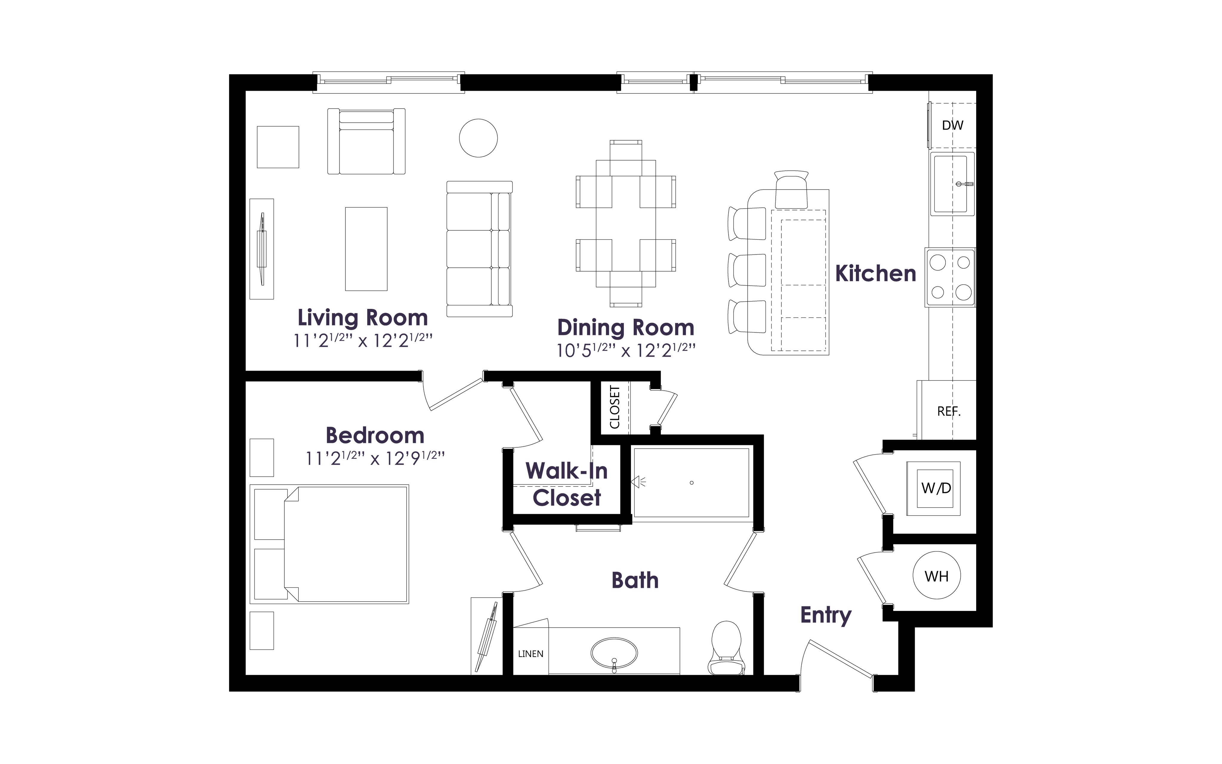 Floor plan layout diagram for A10