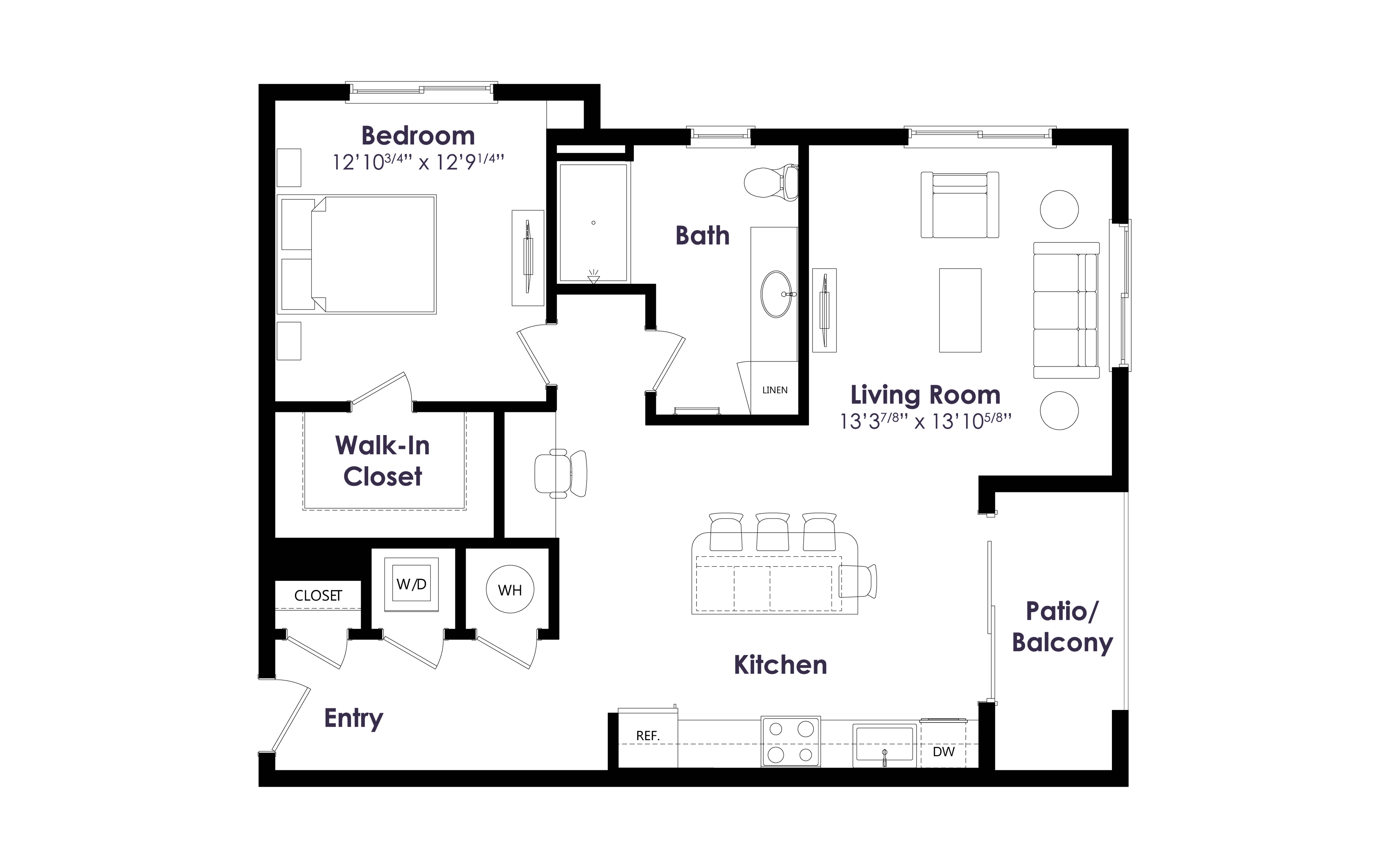 Floor plan layout diagram for A11
