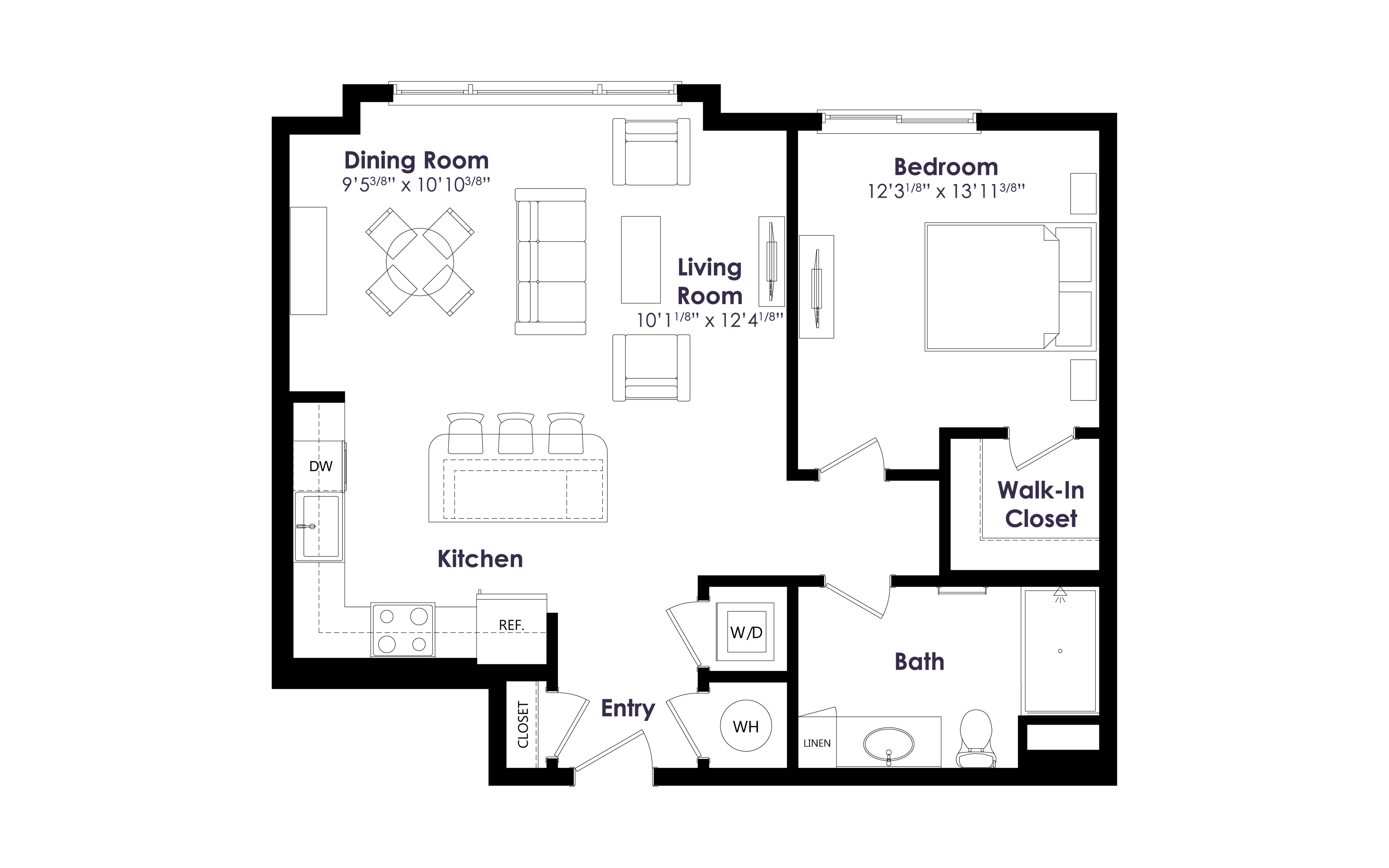 Floor plan layout diagram for A13