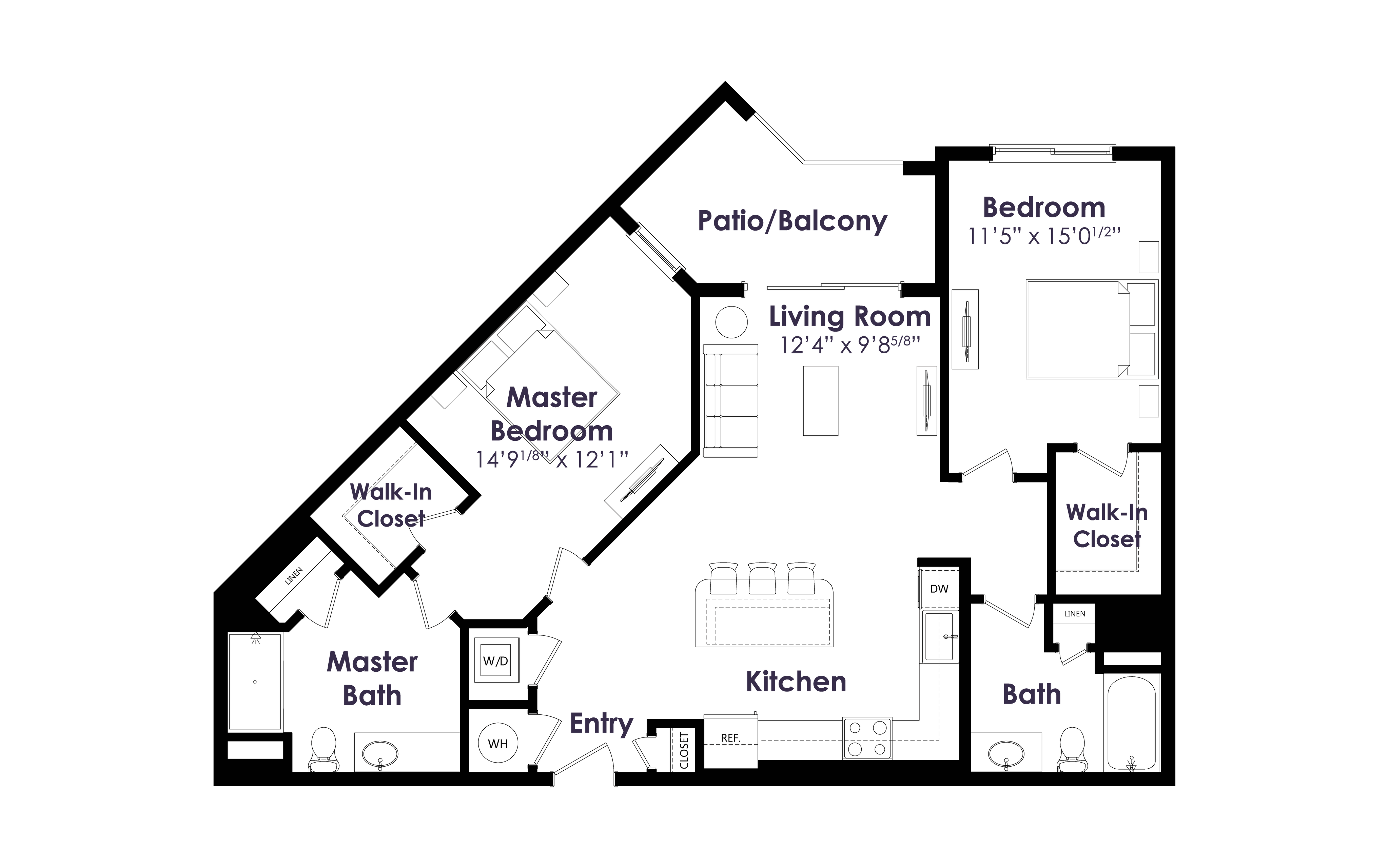 Floor plan layout diagram for B9
