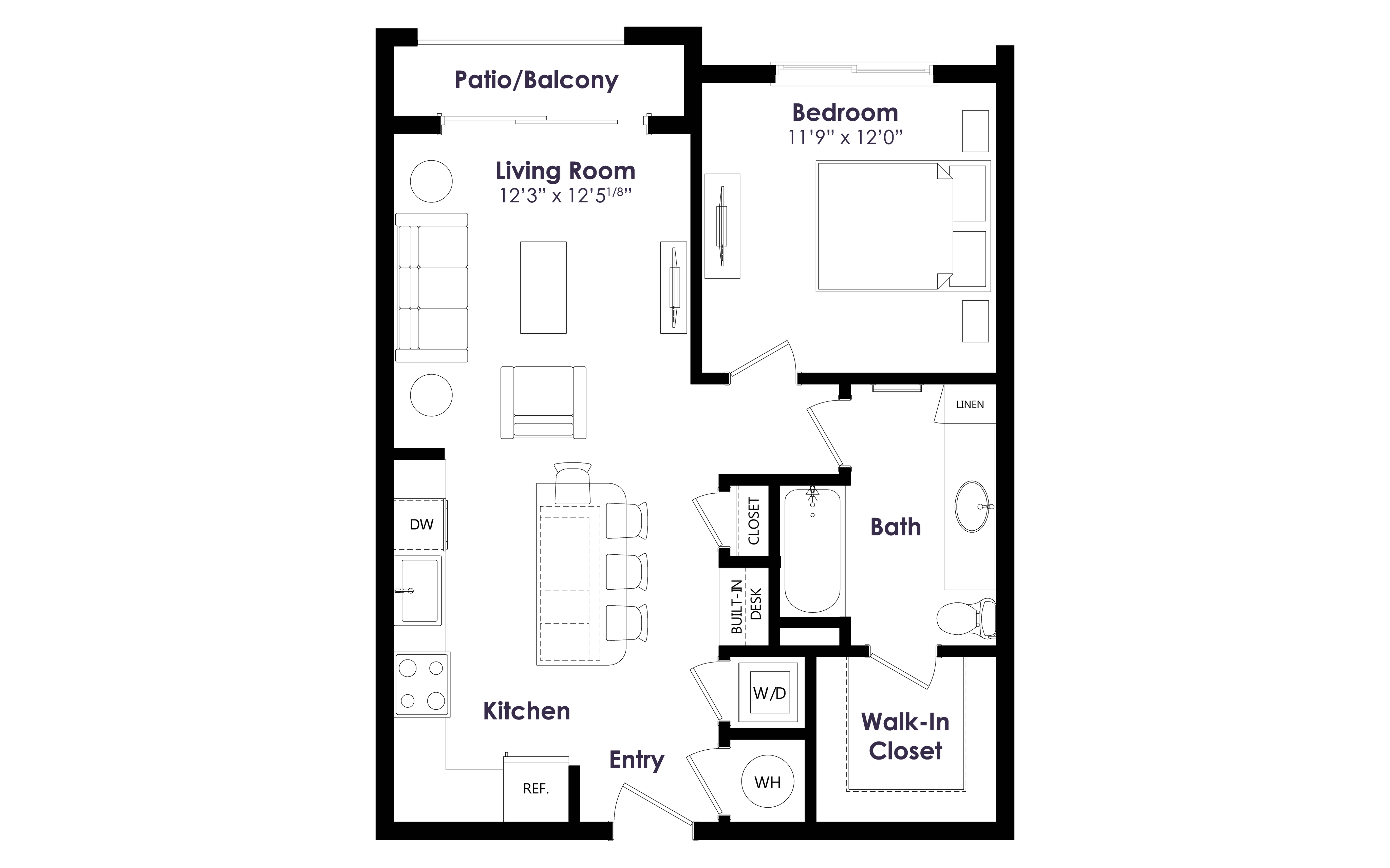 Floor plan layout diagram for A15