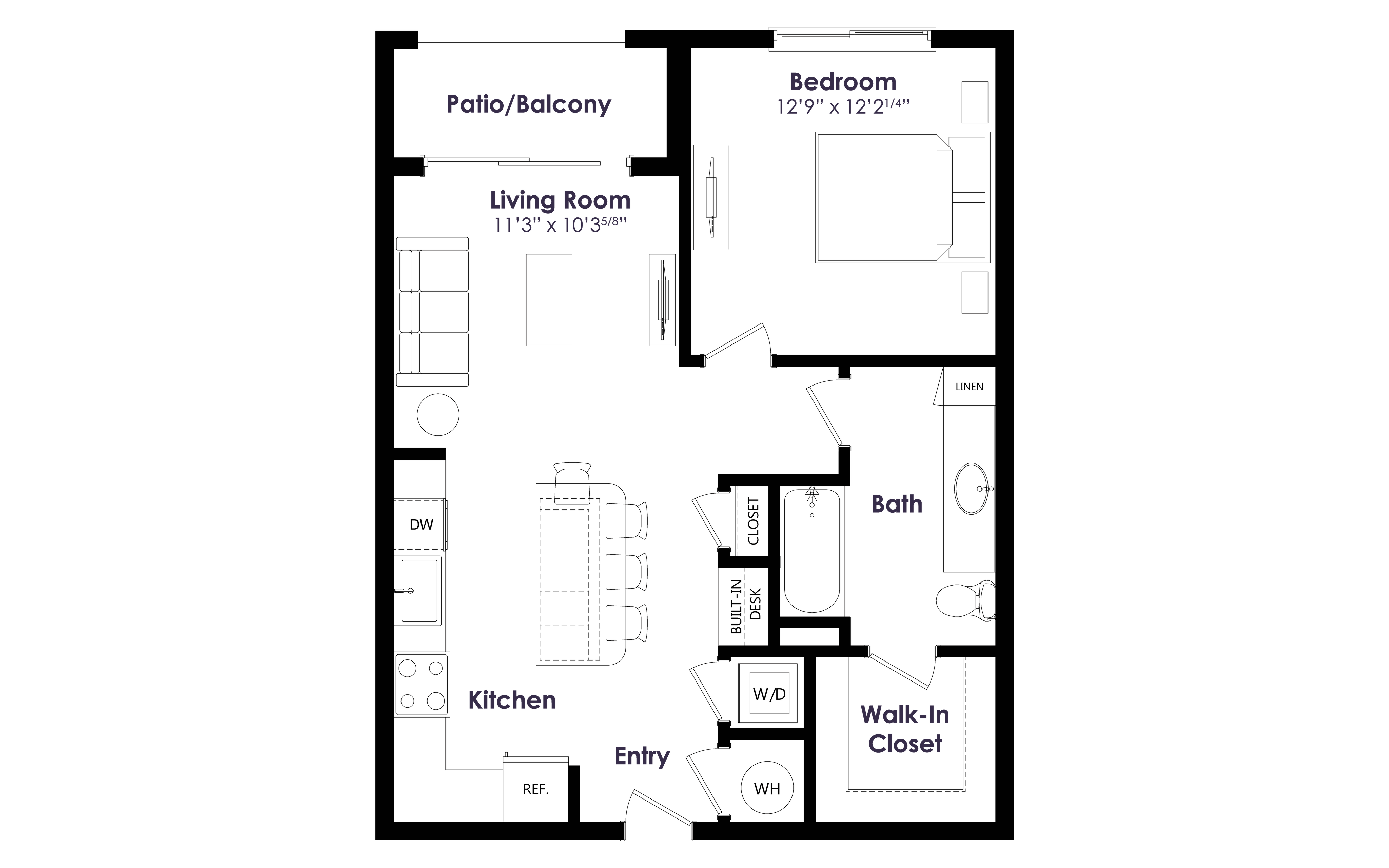 Floor plan layout diagram for A3