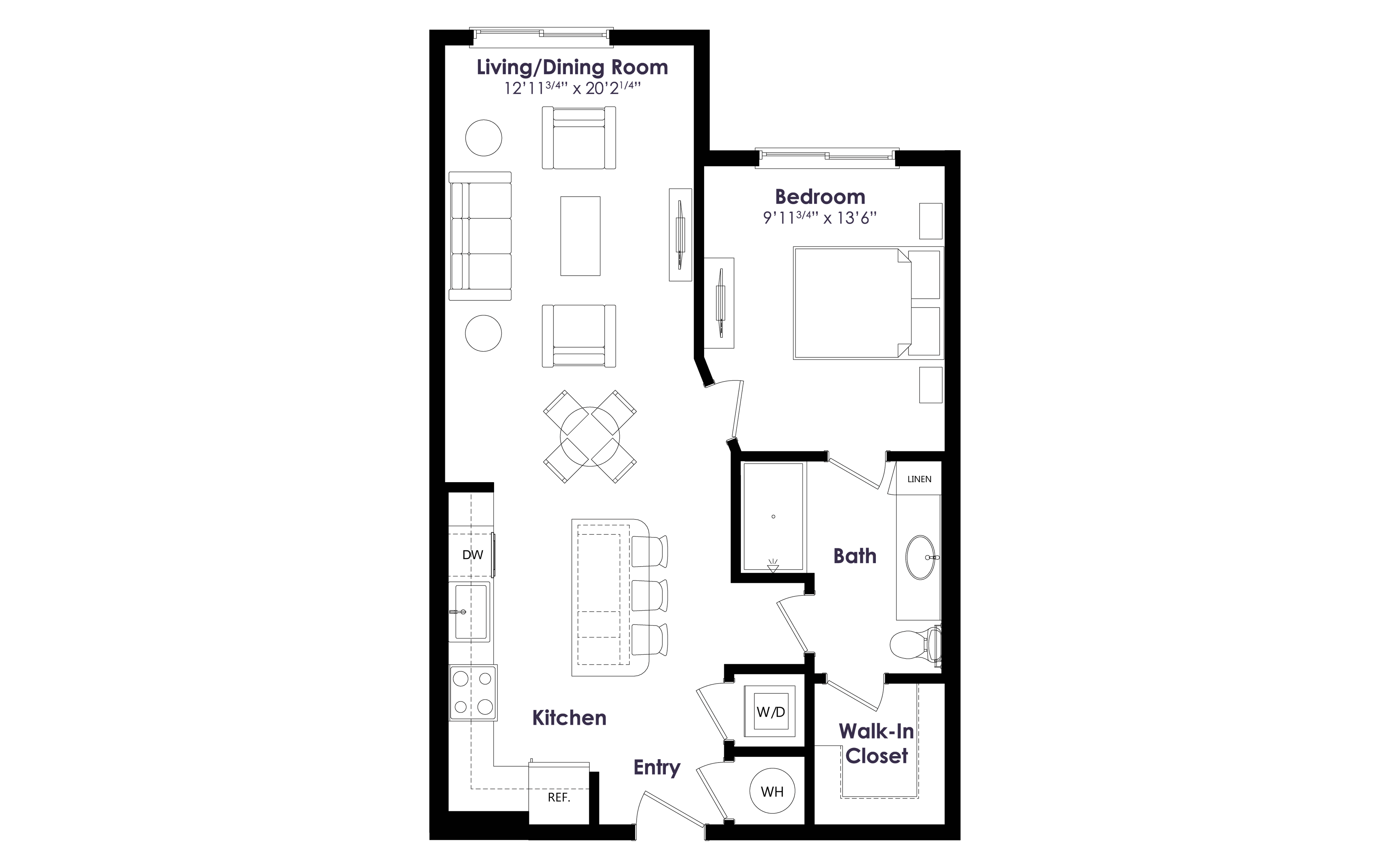 Floor plan layout diagram for A5