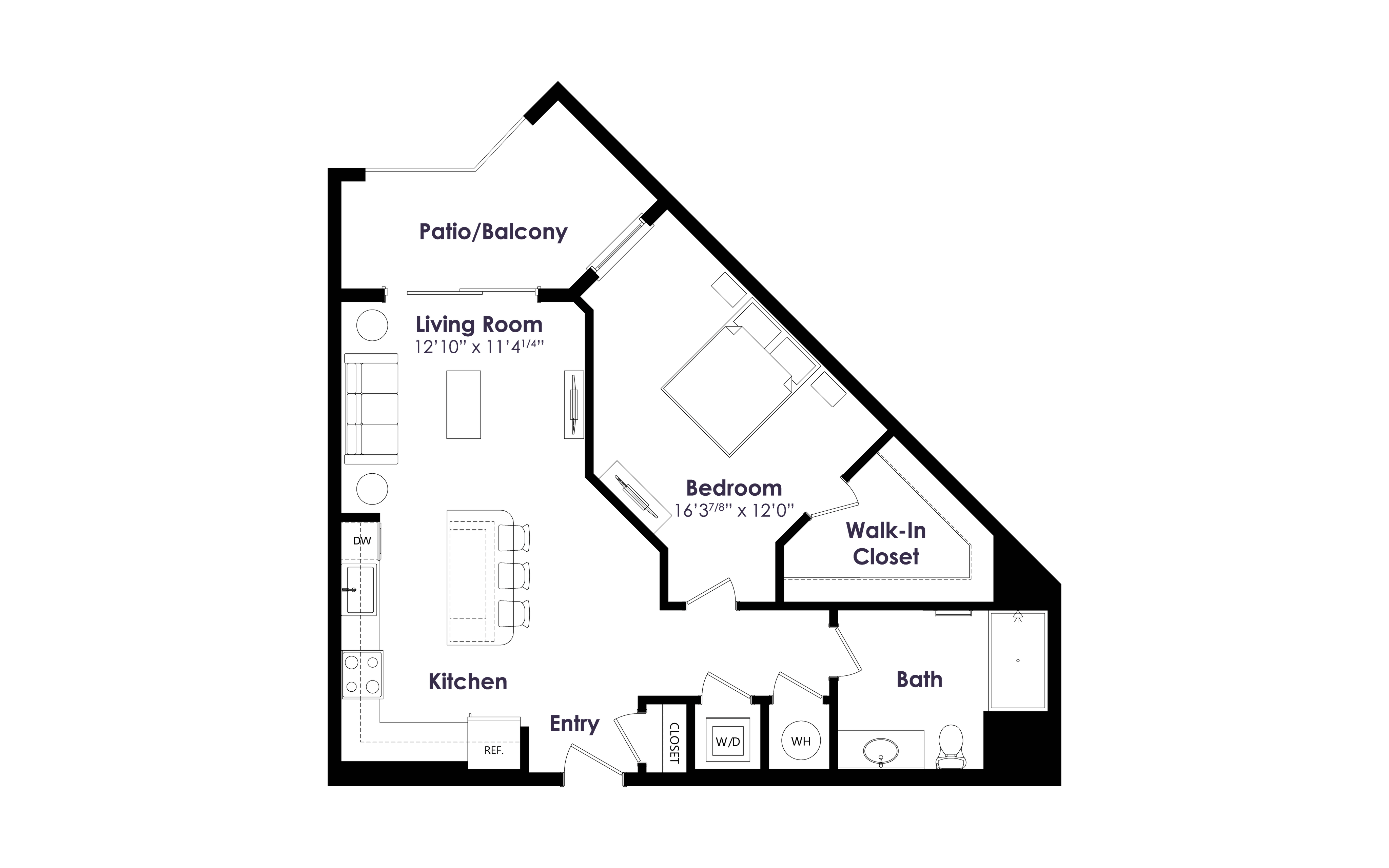 Floor plan layout diagram for A7