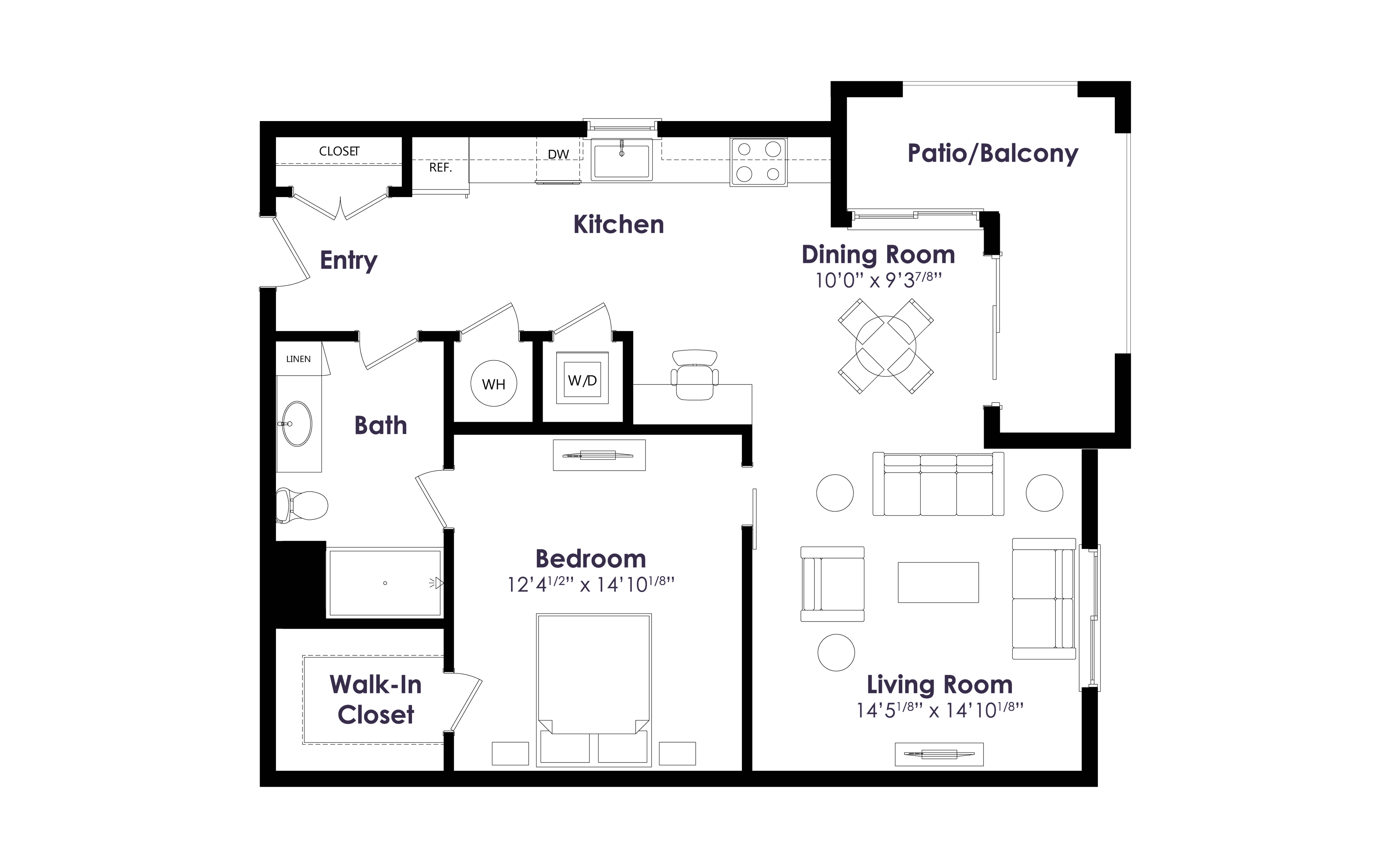 Floor plan layout diagram for A8