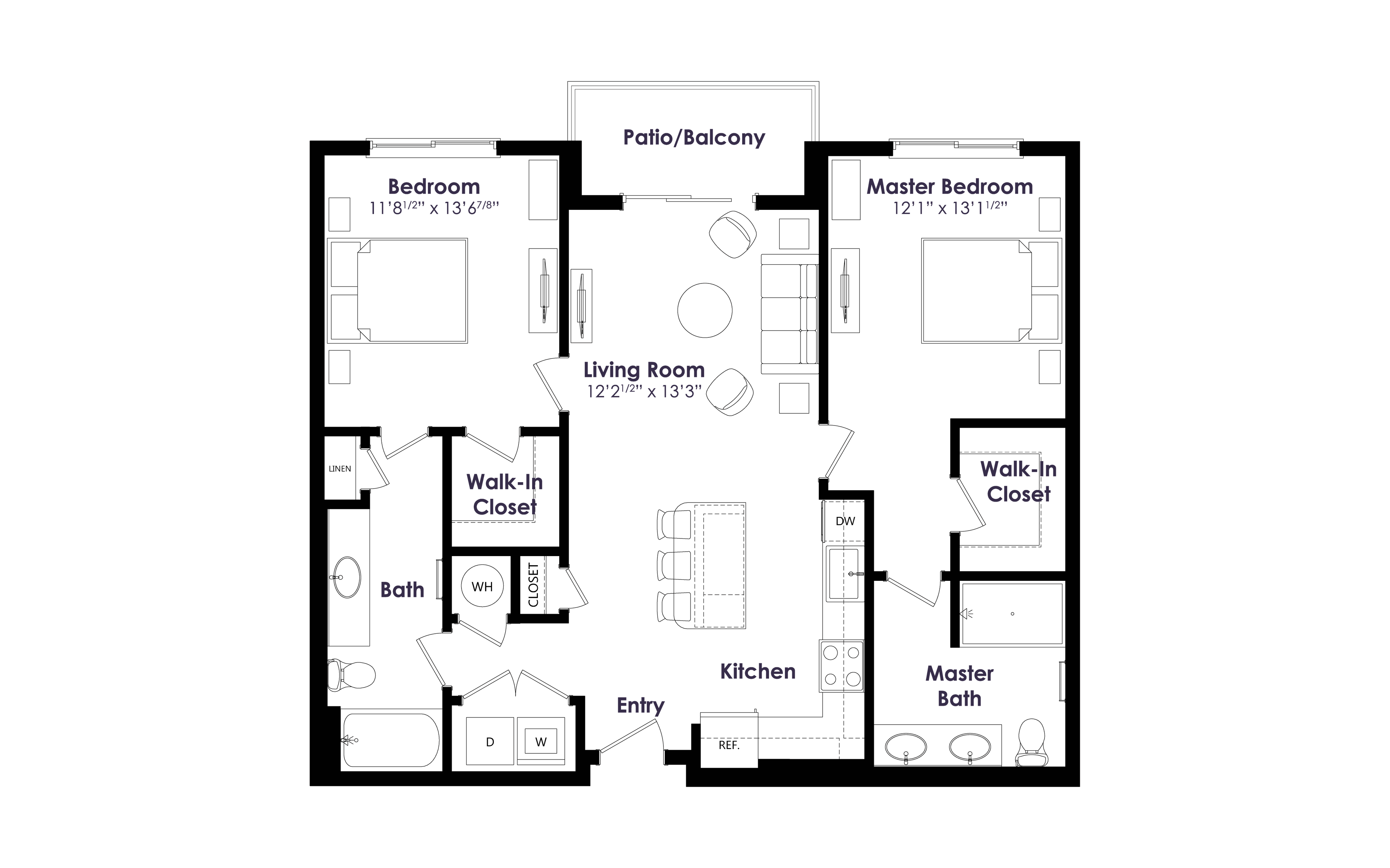 Floor plan layout diagram for B1