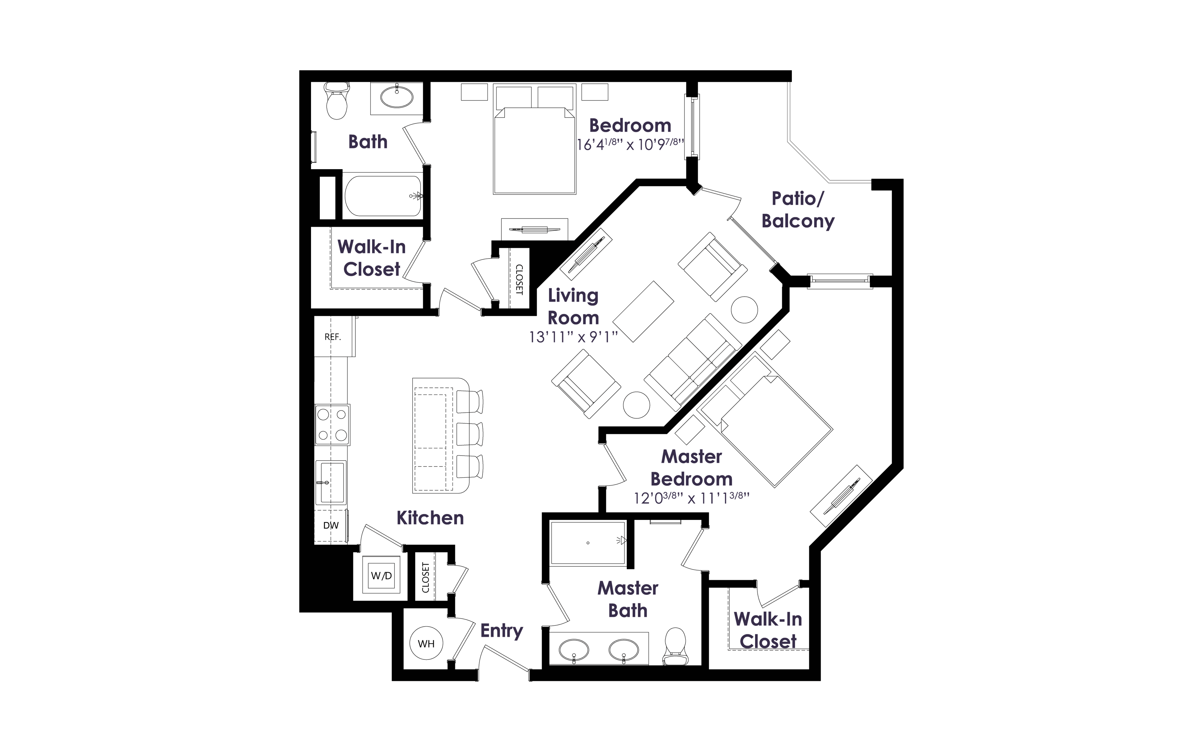 Floor plan layout diagram for B11