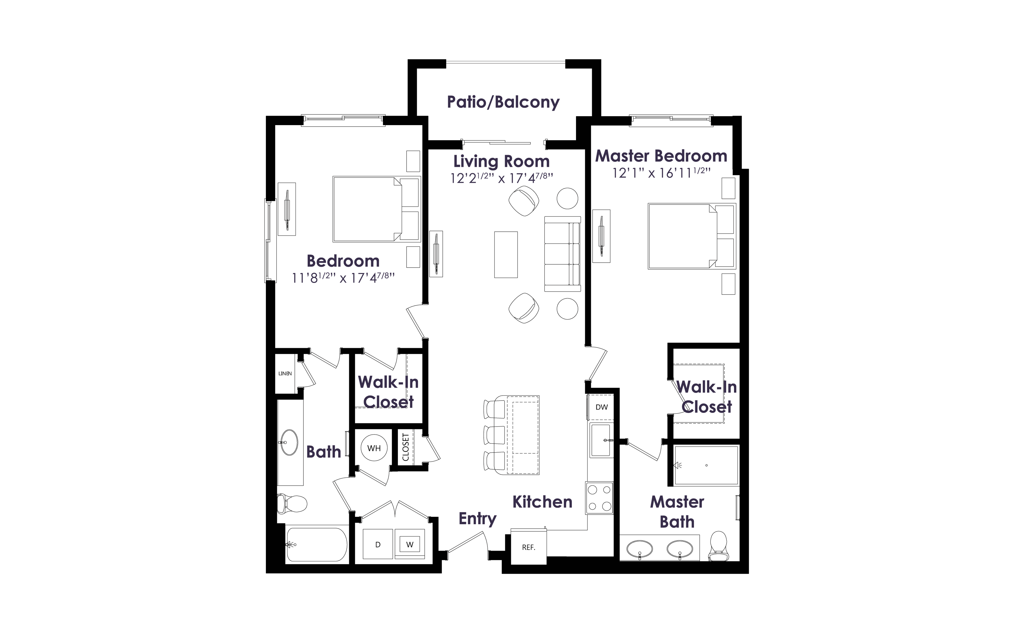 Floor plan layout diagram for B4