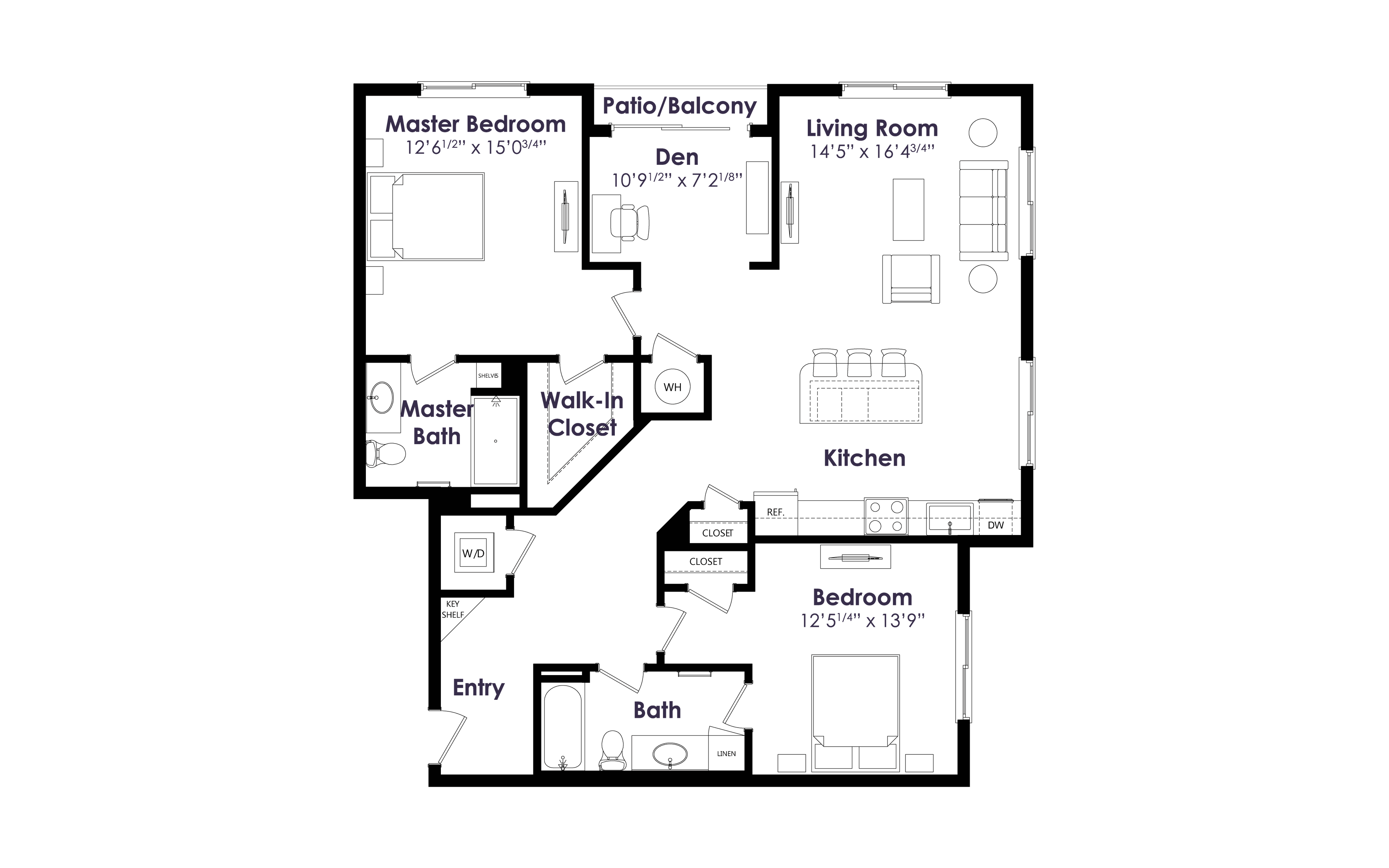 Floor plan layout diagram for B8