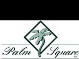 Elegant Palm Square logo featuring a stylized palm tree in a green diamond, emphasizing sophisticated branding and prime location in Nashua, New Hampshire.