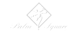 Elegant Palm Square LLC logo featuring a sleek palm tree within a diamond shape, exuding a tropical and luxurious vibe.