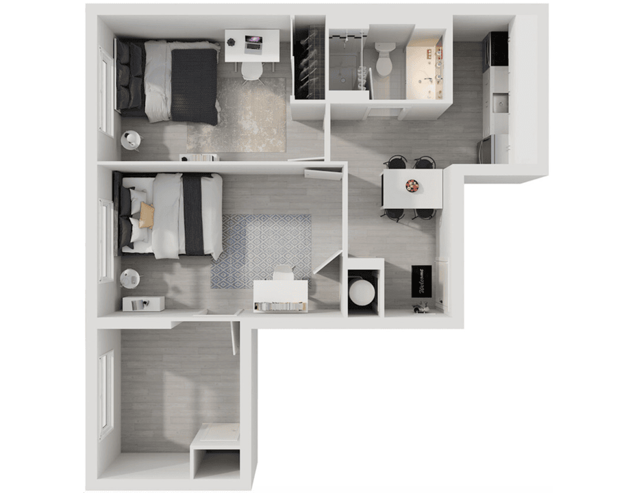 Two Bedroom_floor_plan