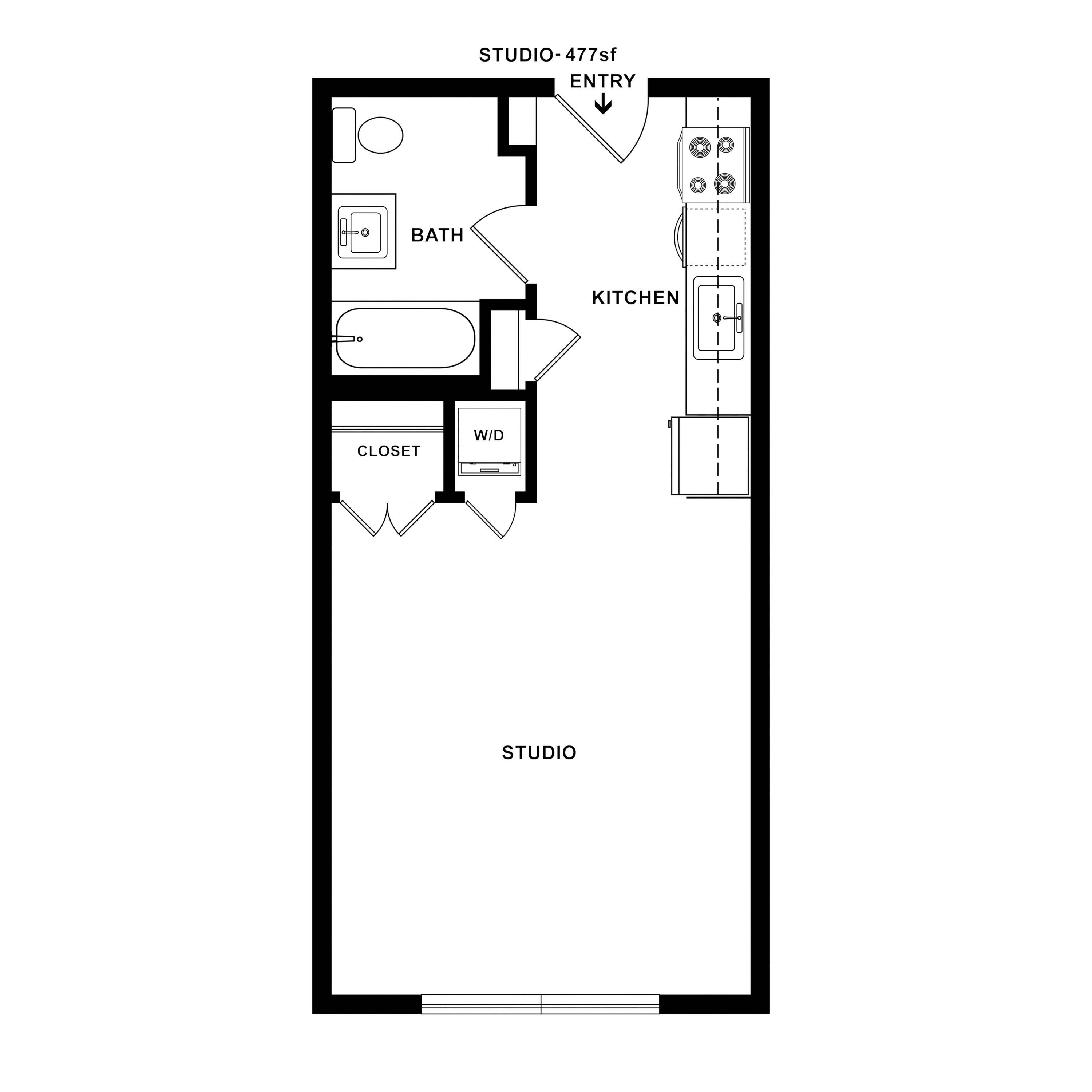 1 Bedroom Apartments in Silver Lake Los Angeles Floor Plans