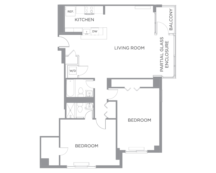 2 Bedroom 2 Bath