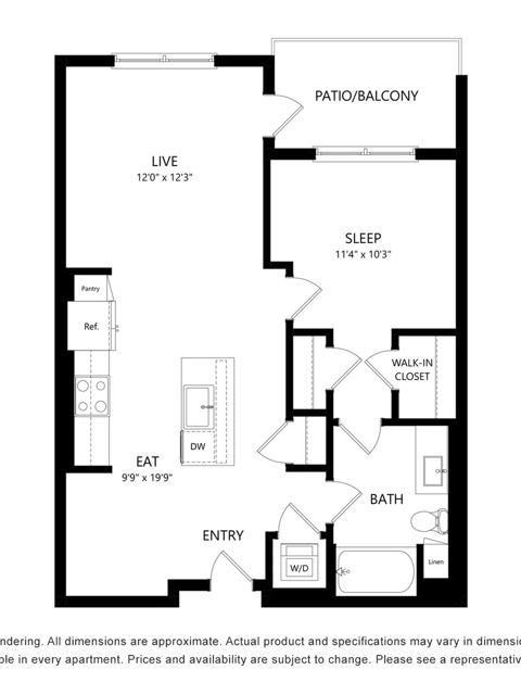 Floor plan layout diagram for A2