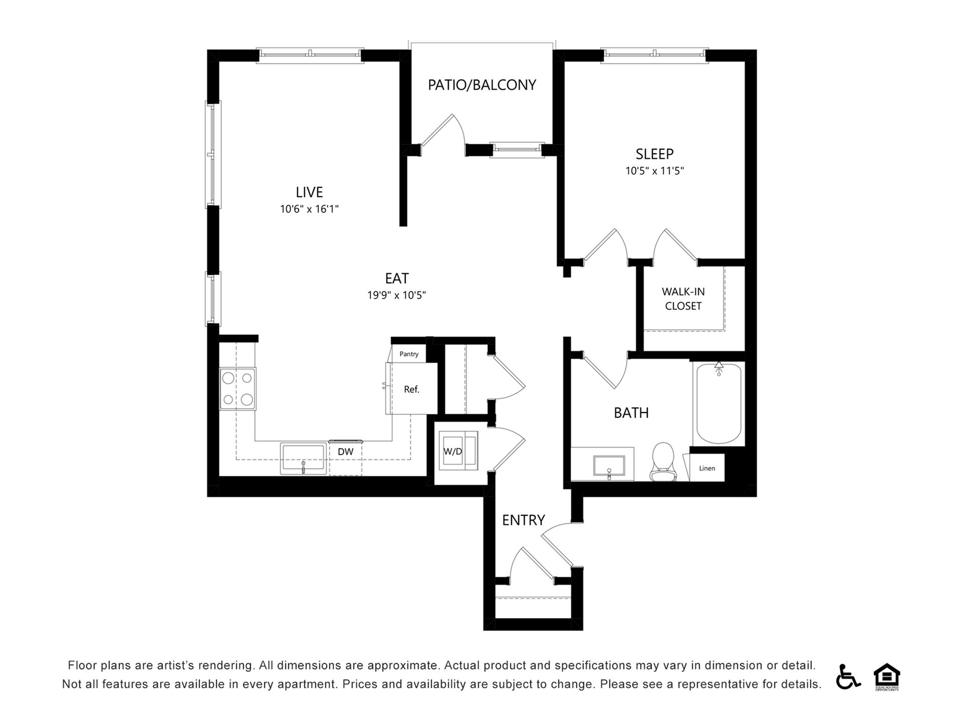 Floor plan layout diagram for A3