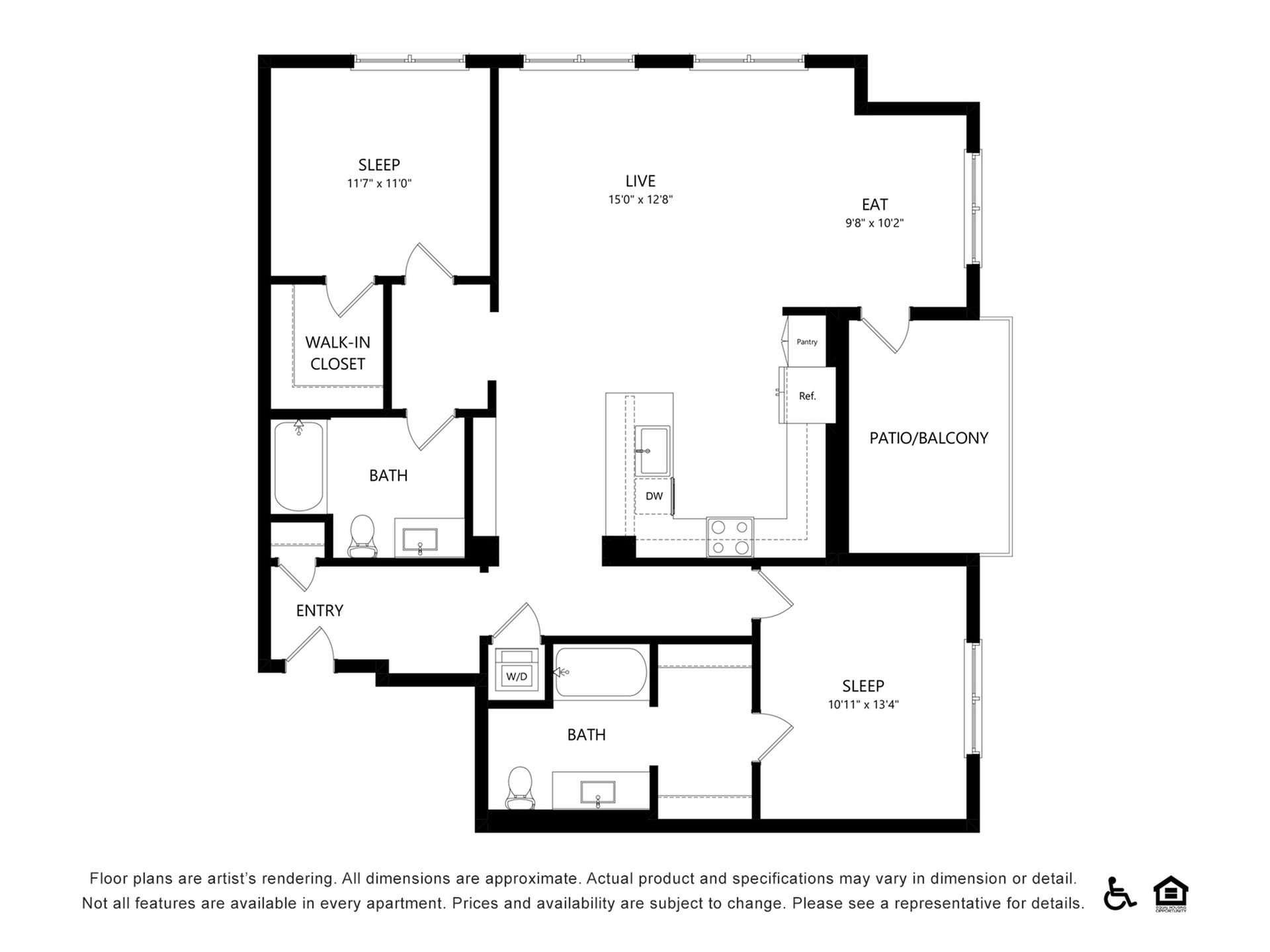 Floor plan layout diagram for B3
