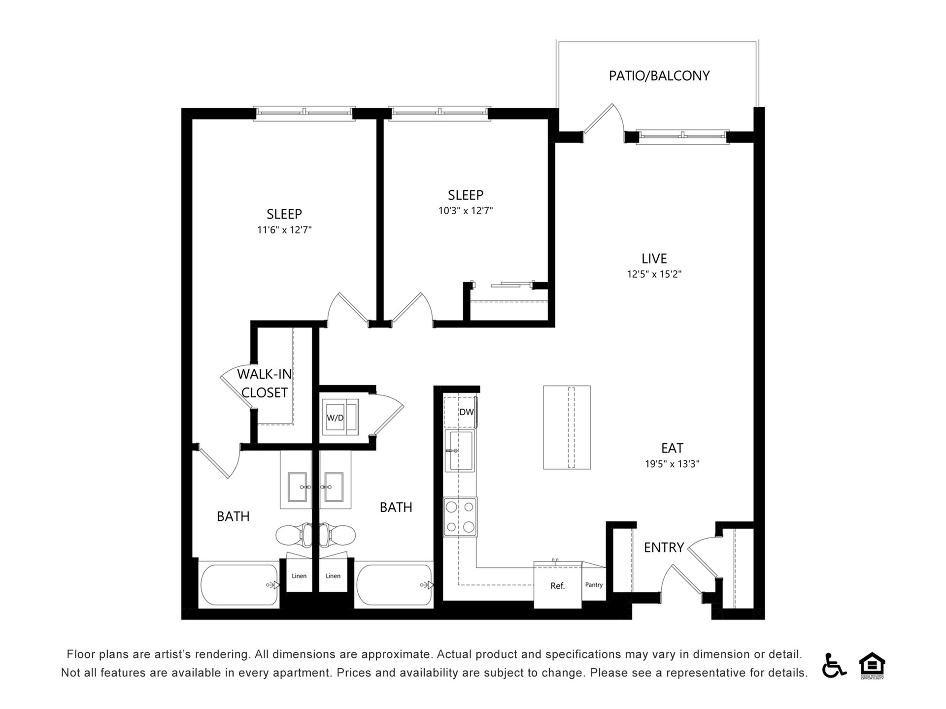 Floor plan layout diagram for B7