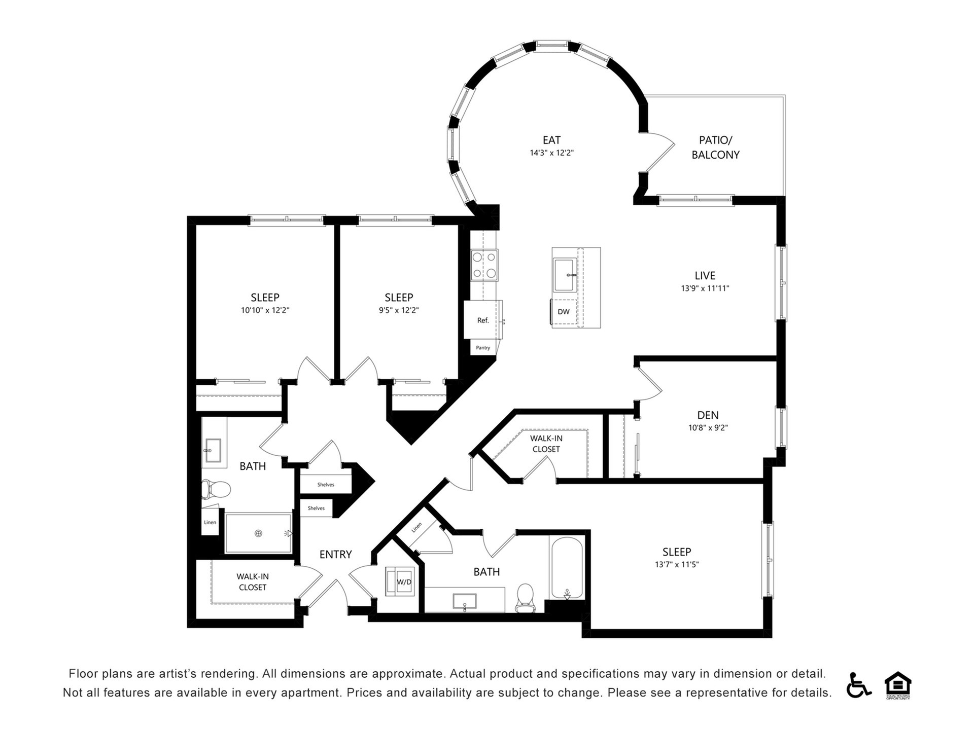 Floor plan layout diagram for C3