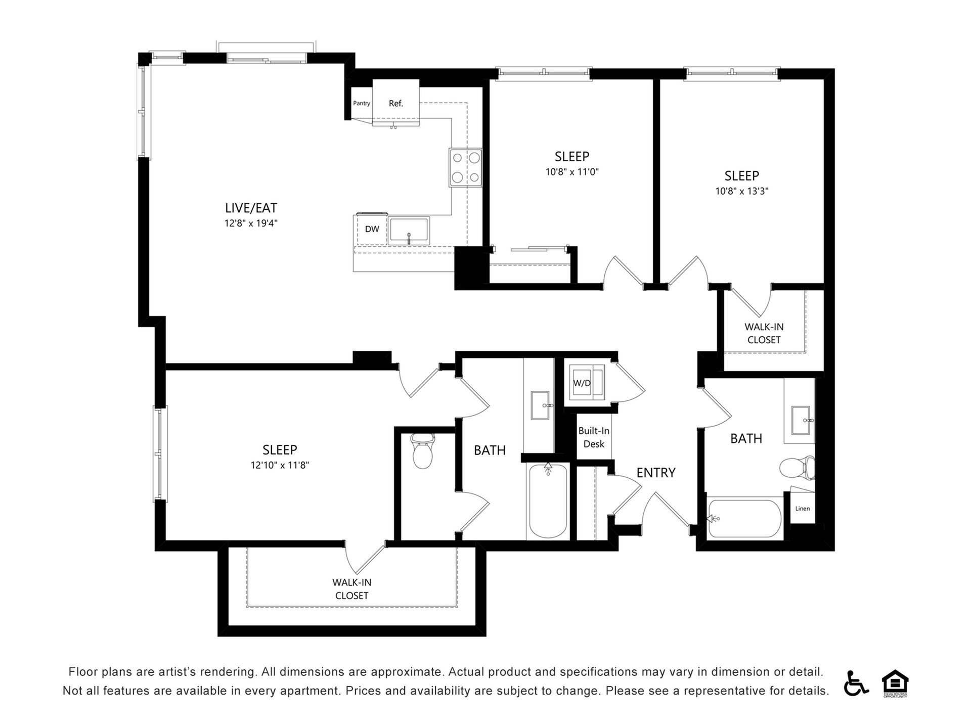 Floor plan layout diagram for C4