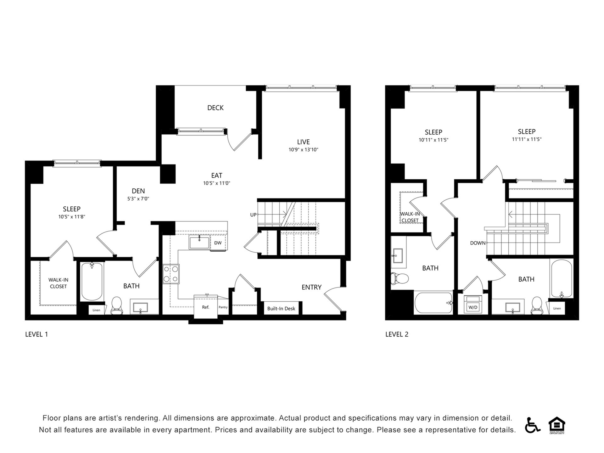 Floor plan layout diagram for TH3