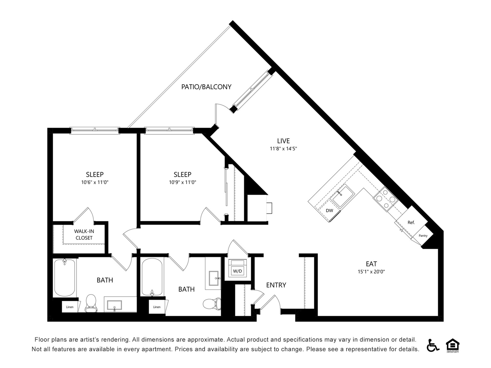Floor plan layout diagram for B2
