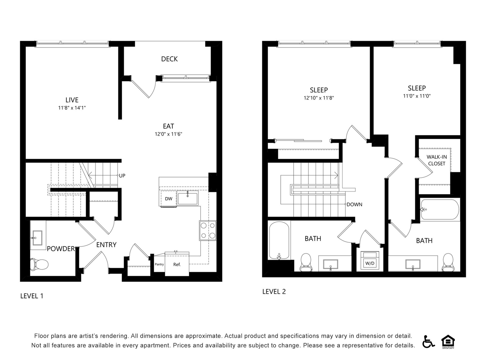 Floor plan layout diagram for TH2