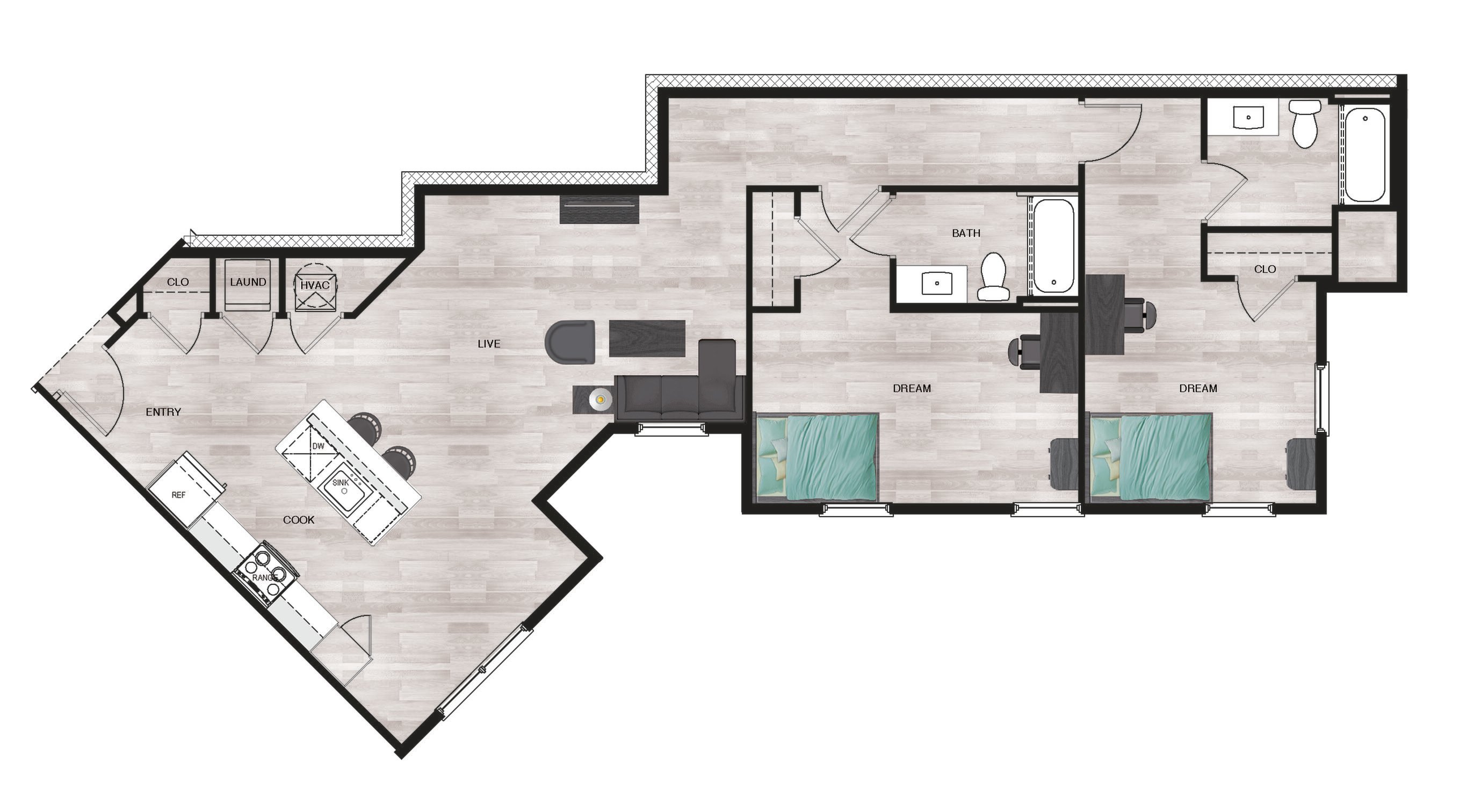 2BR/2BA - B5