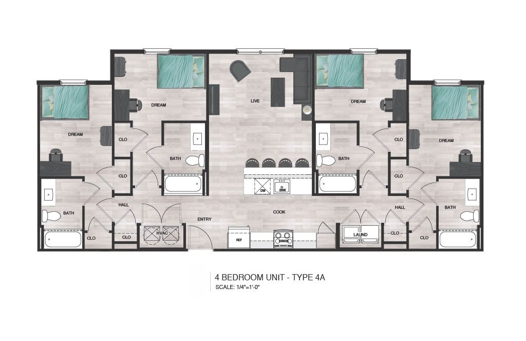 4BR/4BA - D1